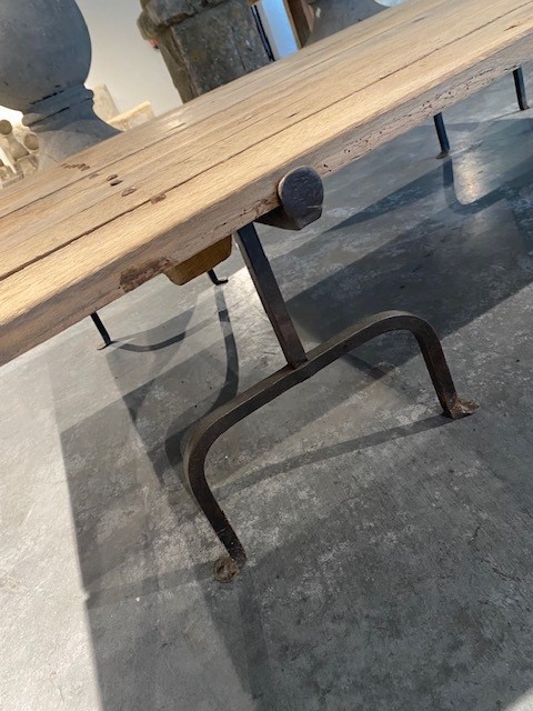 Coffee Table In Oak Wood-photo-3