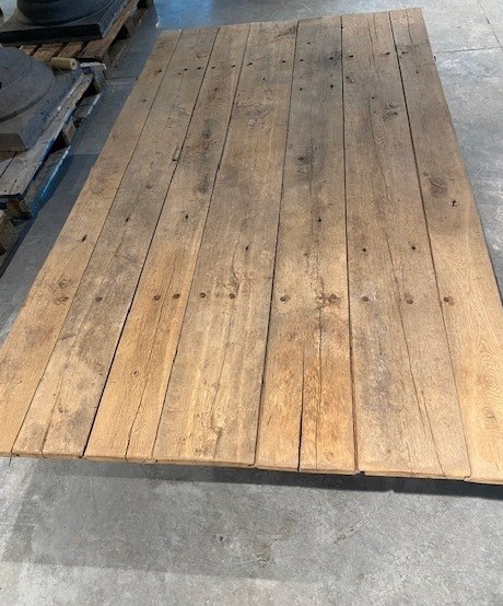 Coffee Table In Oak Wood-photo-4