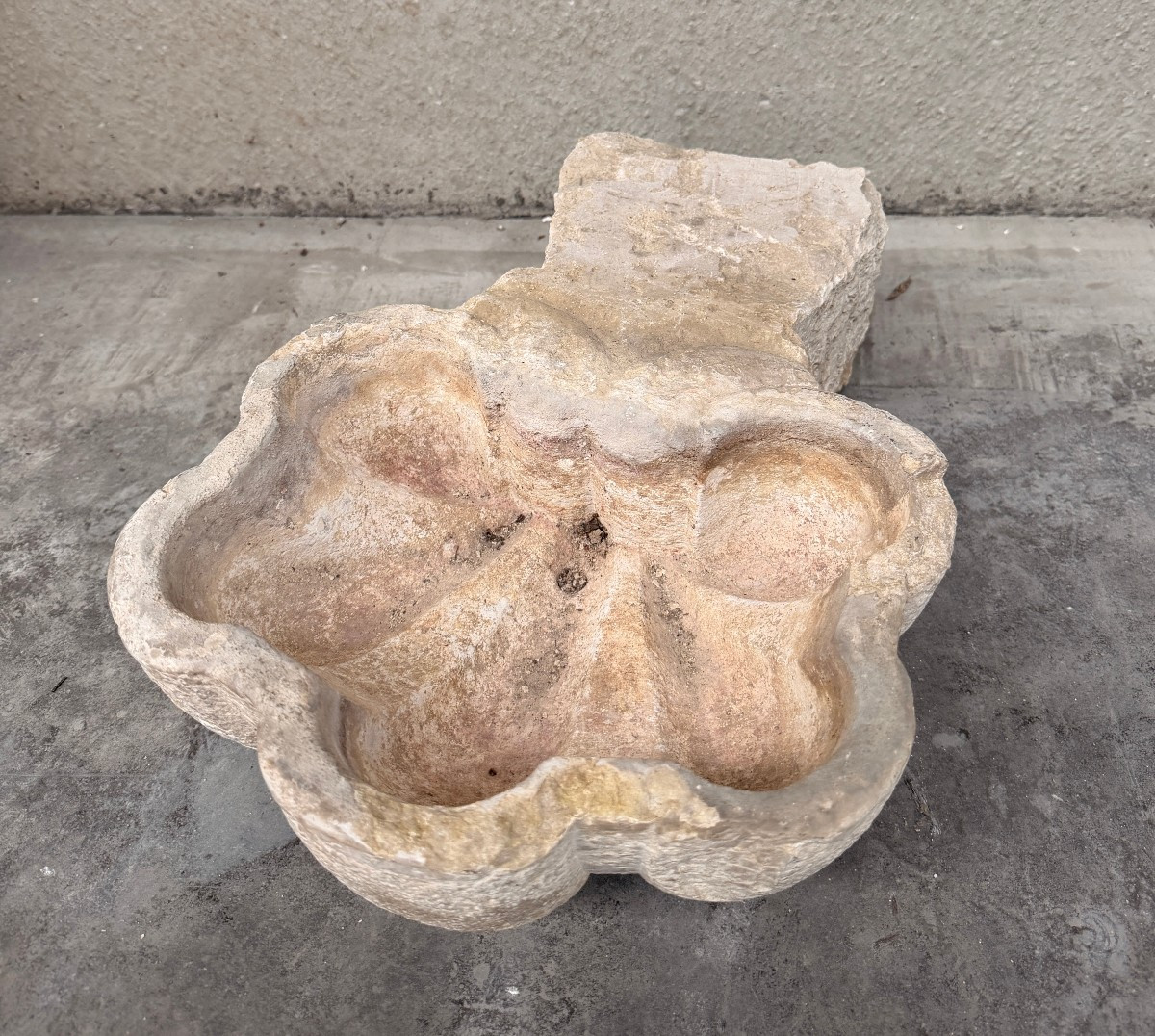 Natural Stone Holy Water Font