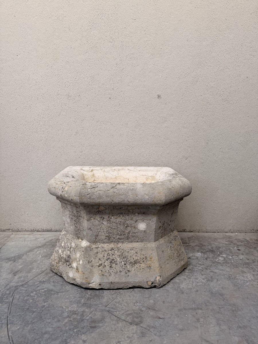 Old Stone Fountain Basin-photo-1