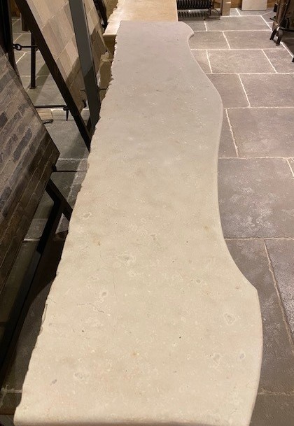 French Limestone Fireplace Mantel-photo-3