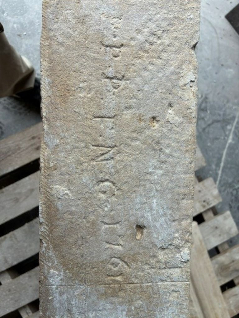 French Limestone Fireplace-photo-3