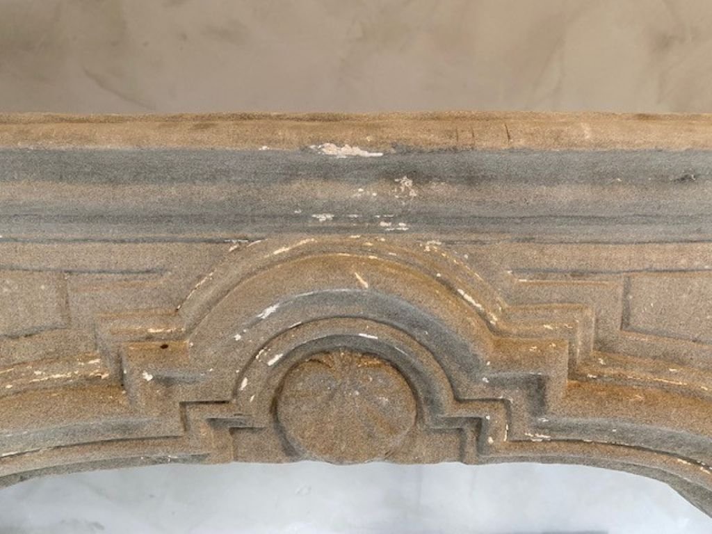 French Limestone Fireplace-photo-3