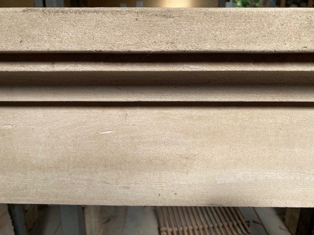French Limestone Fireplace-photo-4