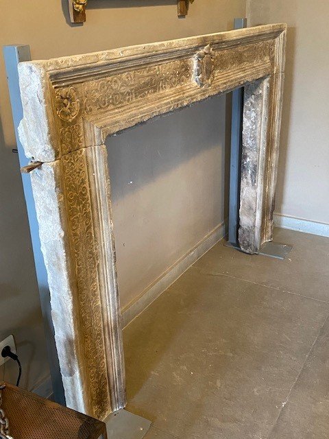 Italian Fireplace Mantel, Dating From The Early 18th Century-photo-4