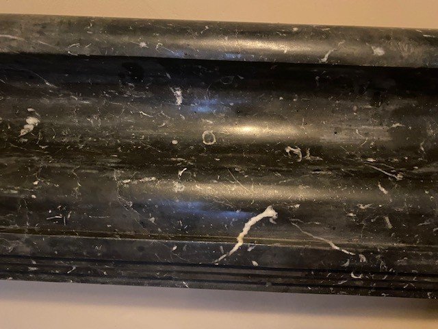 Italian Black Marble Fireplace-photo-1