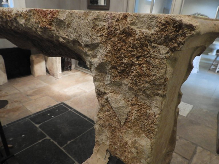 Burgundy Fireplace In Chassagne Stone, Early 19th Century-photo-6