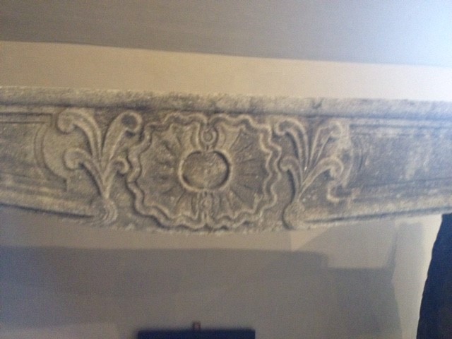 Fireplace In French Grey Basalt, 19th Century-photo-3