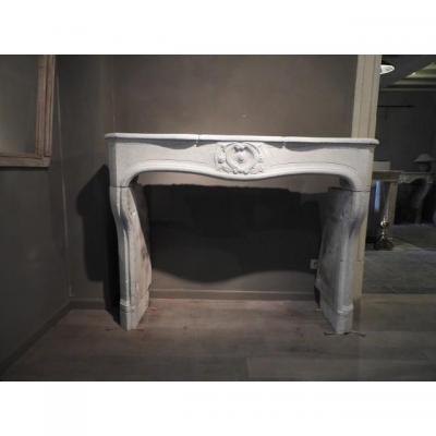 Louis XV Fireplace In Limestone