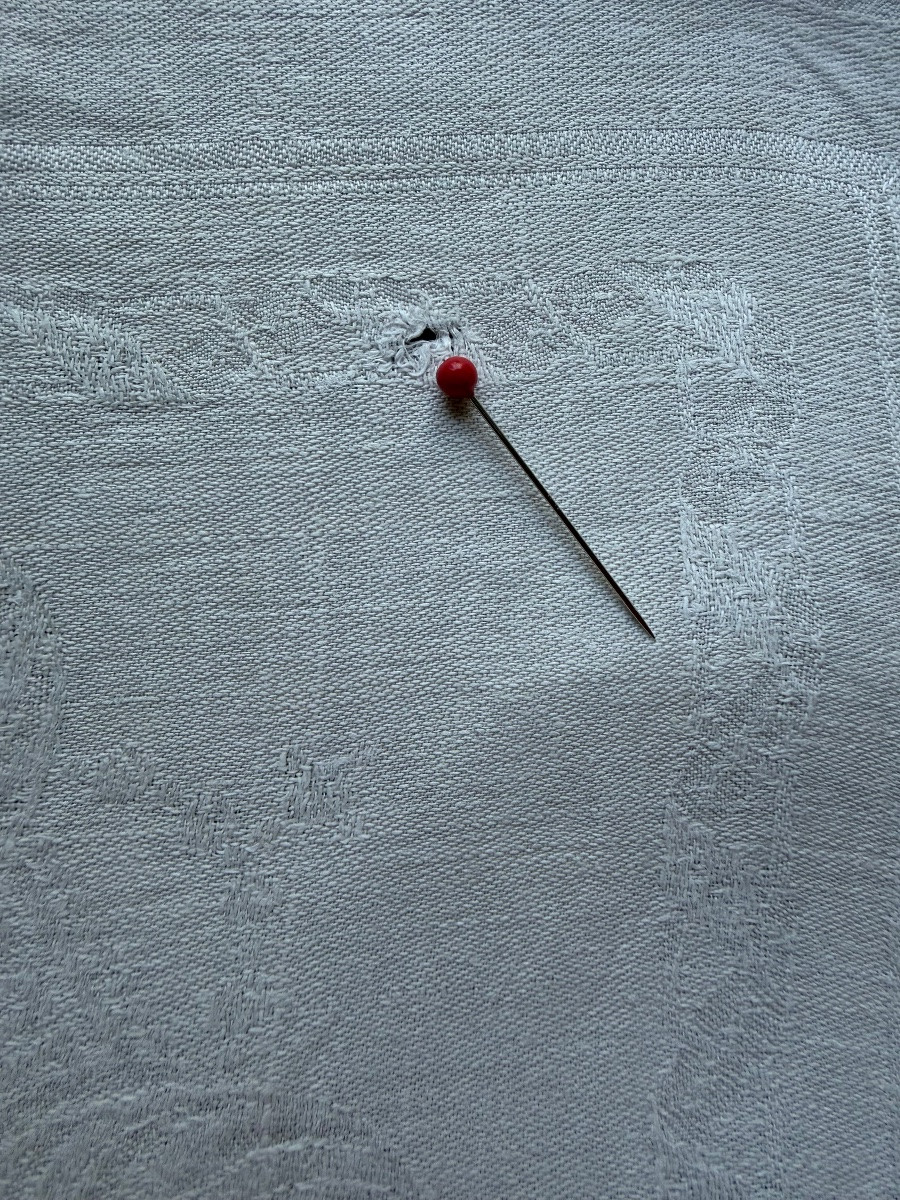 12 Vintage Damask Napkins Decorated With Ducks And Pheasants, 85x65 Cm, With Free Monogram Embroidery-photo-7