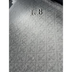 Rare Ensemble De 7 Grandes Serviettes Anciennes, Damassé Fleurs De Lys, Lin , 95x70 Cm , XIXe 