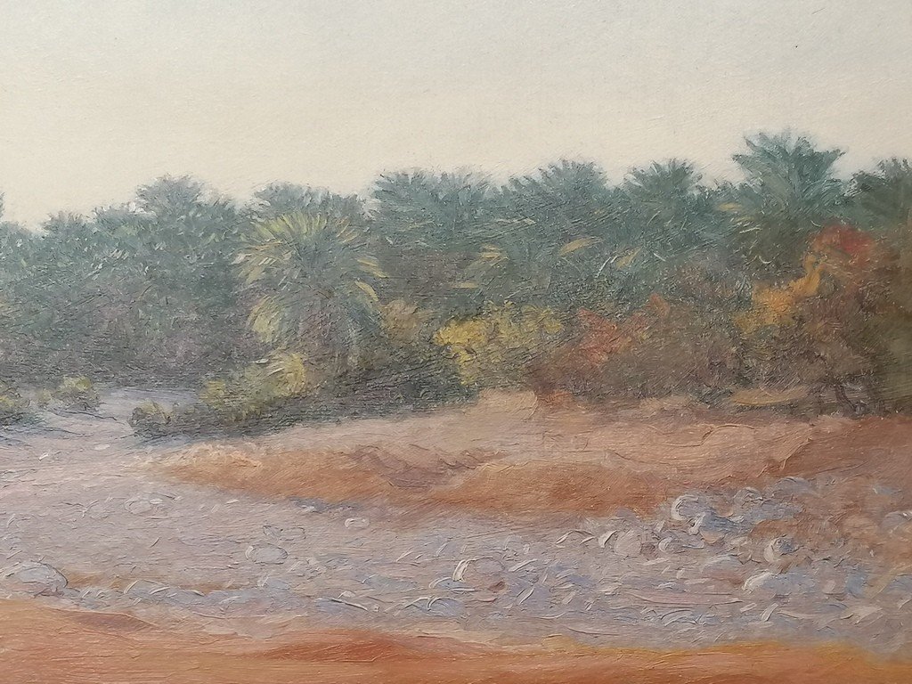 Antoine Gadan (1854-1934) - Orientaliste - "le Campement Dans L’oued" - Bône - Algérie-photo-4
