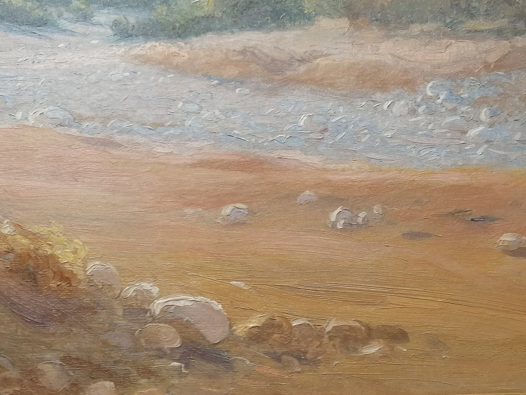 Antoine Gadan (1854-1934) - Orientaliste - "le Campement Dans L’oued" - Bône - Algérie-photo-5