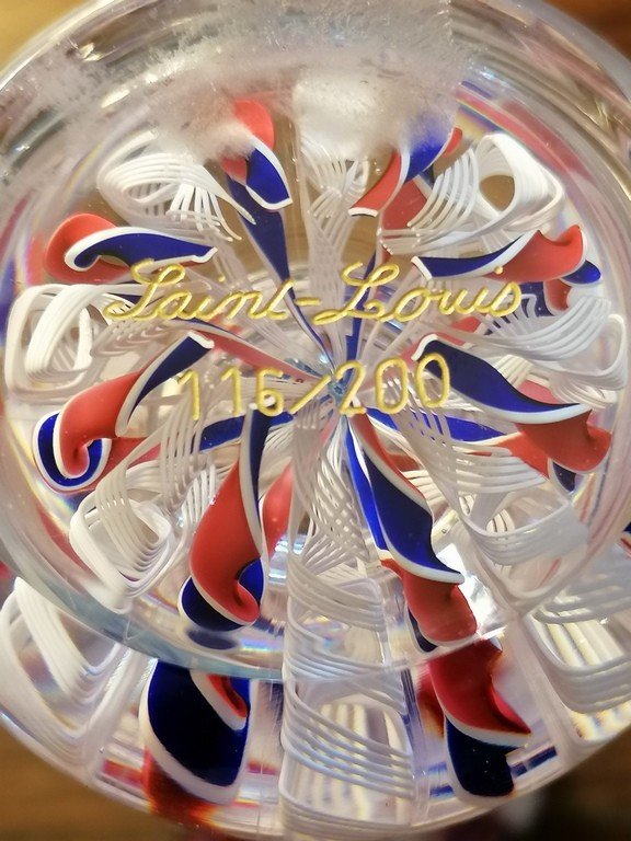 Sulphide Or Contemporary Paperweight – Saint Louis 1989 – New – Number 116/200-photo-3