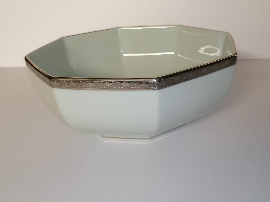 Limoges Porcelain - Raynaud - 54 Pieces - Celadon Paste - Agate Patina - 1970 - 1975-photo-2