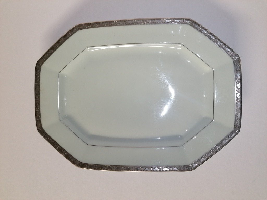 Limoges Porcelain - Raynaud - 54 Pieces - Celadon Paste - Agate Patina - 1970 - 1975-photo-3