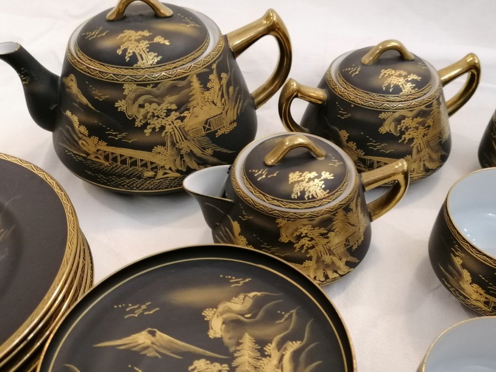 Service A Cafe  - Porcelaine – Chinois – XX ème - " Soko China – Hand – Painted "-photo-1