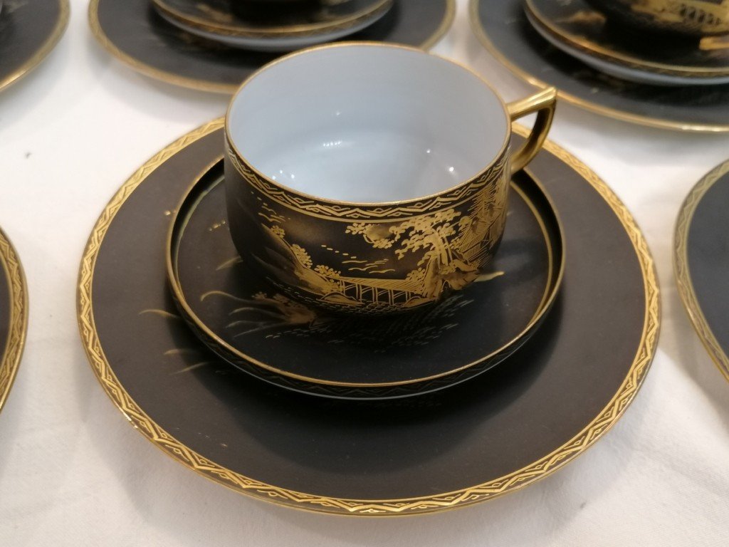 Service A Cafe  - Porcelaine – Chinois – XX ème - " Soko China – Hand – Painted "-photo-8