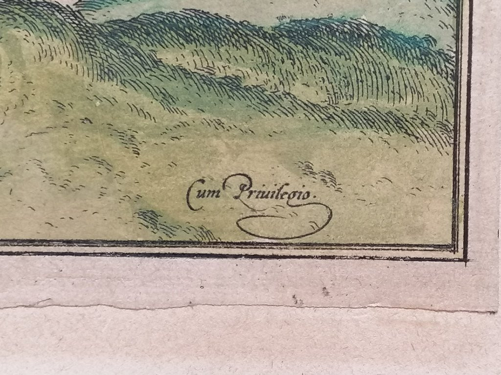 Gravure de Montpellier – 16ème Siècle – M. Georg BRAUN et M. Frans HOGENBERG -photo-2