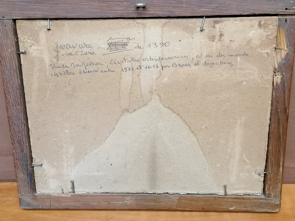 Gravure de Montpellier – 16ème Siècle – M. Georg BRAUN et M. Frans HOGENBERG -photo-8