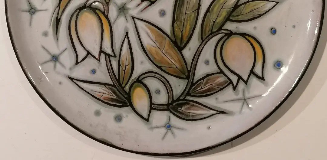 Assiette en céramique - Gumersind Gomila - Sant-Vicens – Le Poisson – 1950 --photo-2