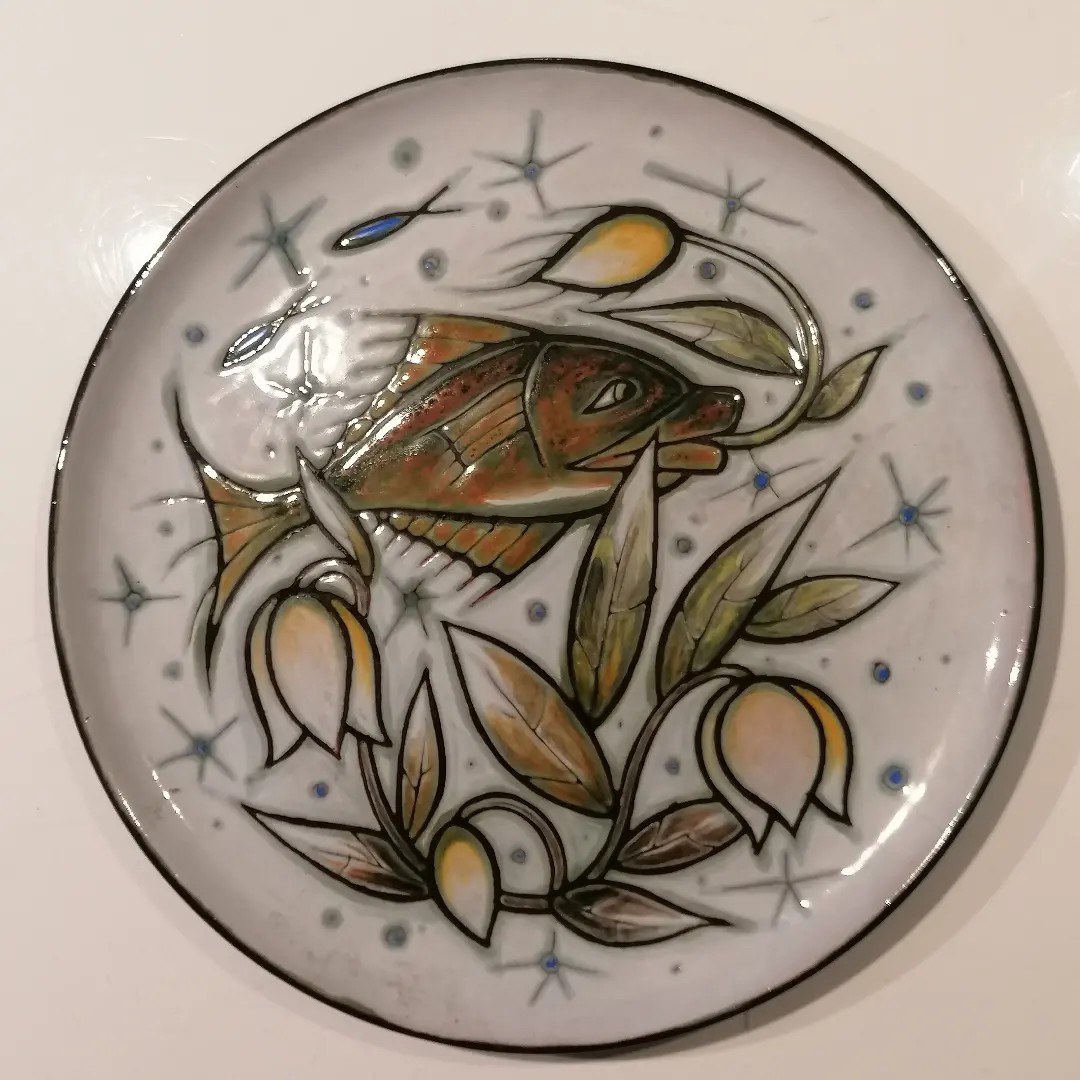 Assiette en céramique - Gumersind Gomila - Sant-Vicens – Le Poisson – 1950 -