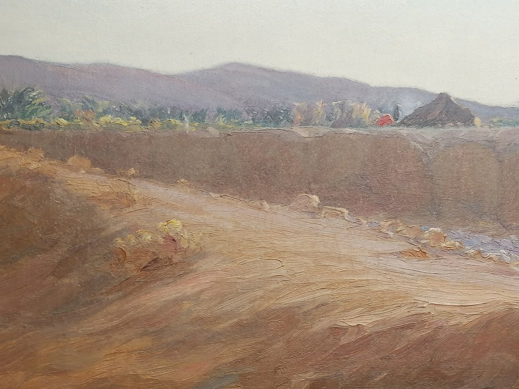 Antoine Gadan (1854-1934) - Orientalist - The Encampment In The Wadi In Southern Algeria -  -photo-2