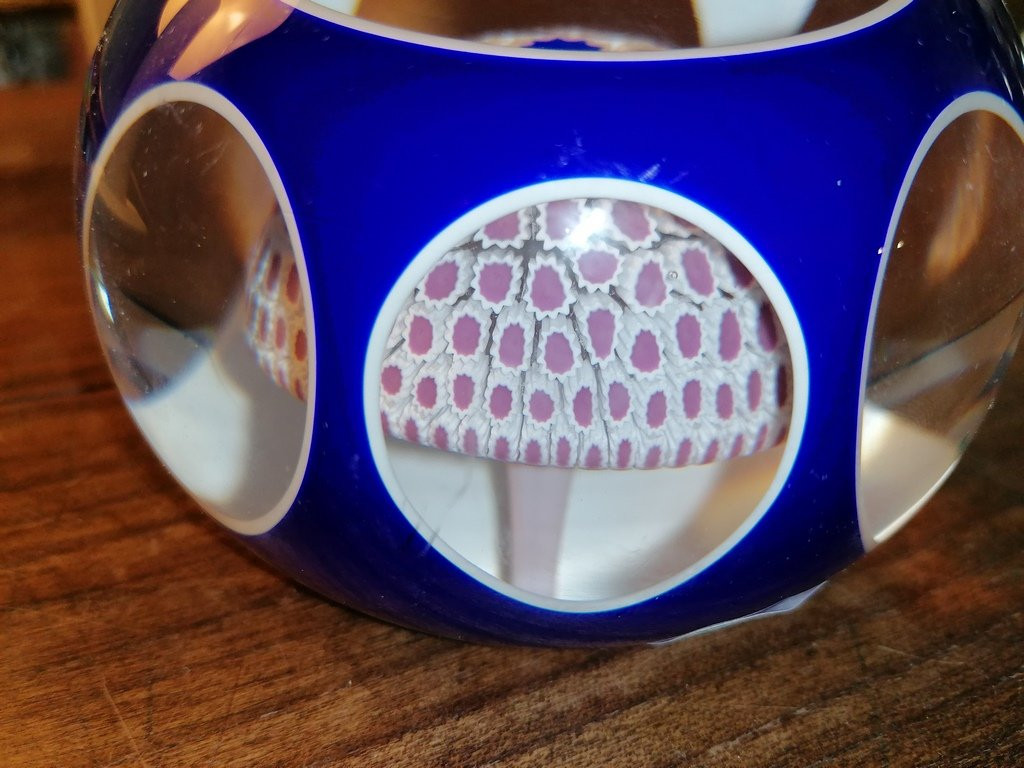 Paperweight Or Sulfide – Saint Louis – Signed Sl1978 – Weight: 1.96 Kg – Diameter: 11 Cm-photo-5