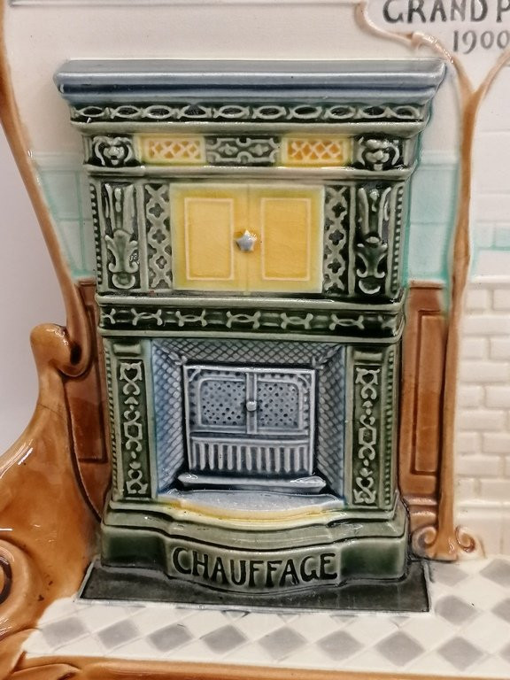 Barbotine Pottery From The Sarreguemines Pottery Factory – 1900 – Art Nouveau-photo-2