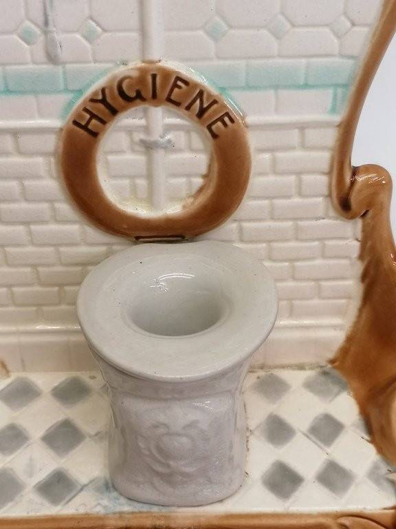 Barbotine Pottery From The Sarreguemines Pottery Factory – 1900 – Art Nouveau-photo-4