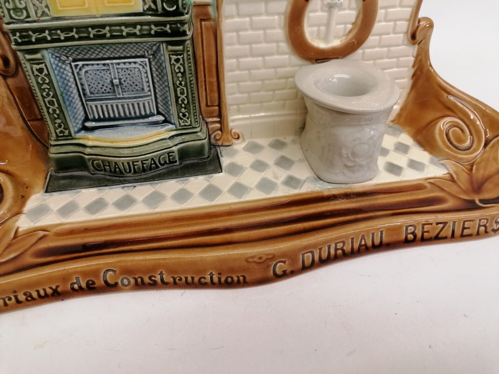 Barbotine Pottery From The Sarreguemines Pottery Factory – 1900 – Art Nouveau-photo-6