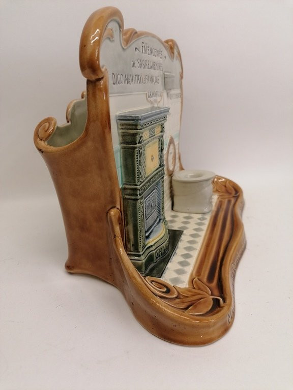 Barbotine Pottery From The Sarreguemines Pottery Factory – 1900 – Art Nouveau-photo-7