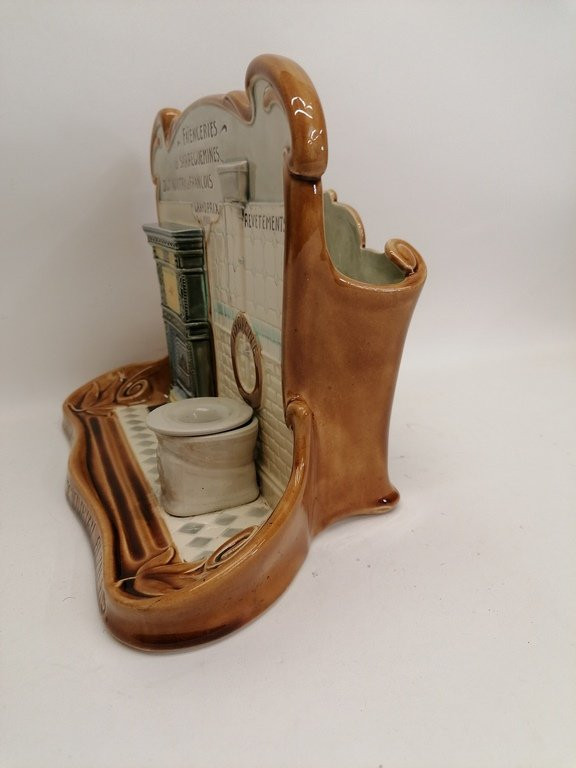 Barbotine Pottery From The Sarreguemines Pottery Factory – 1900 – Art Nouveau-photo-8