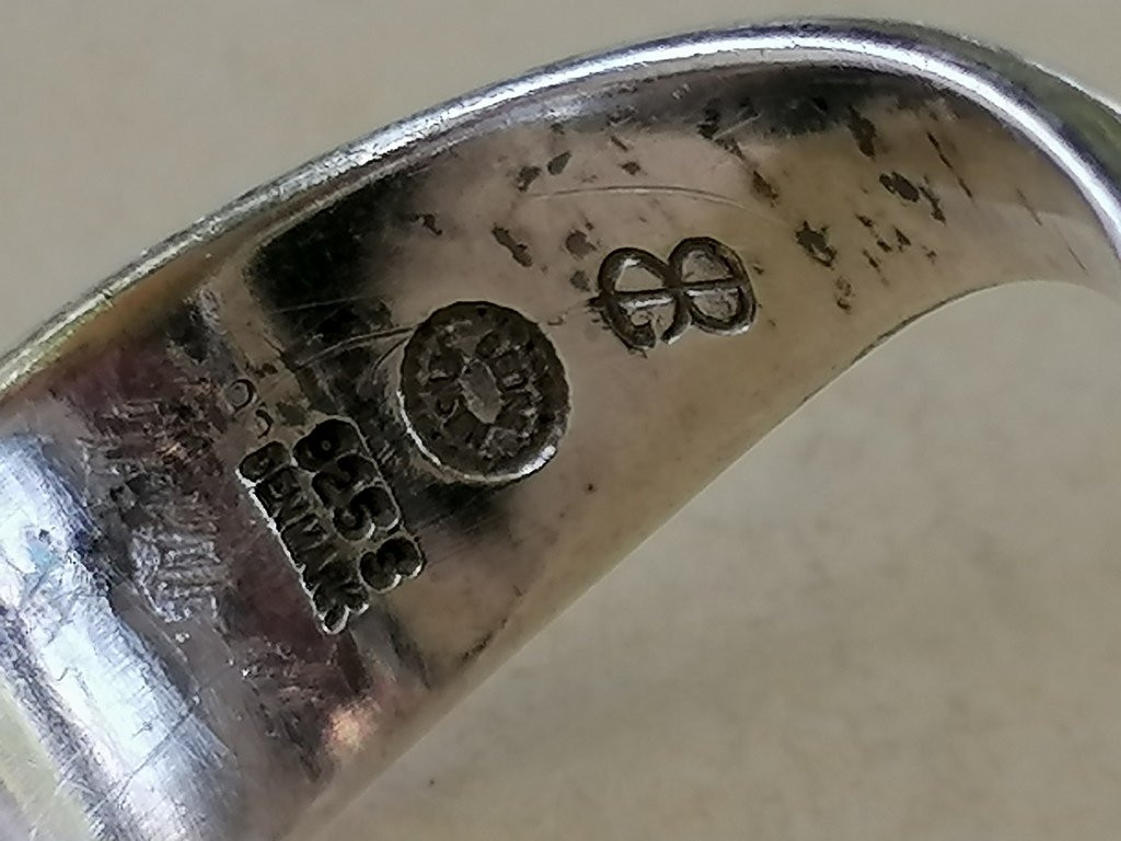 925 Sterling Silver Jewelry - Georg Jensen - Bracelet And Ring - 1972 - -photo-5