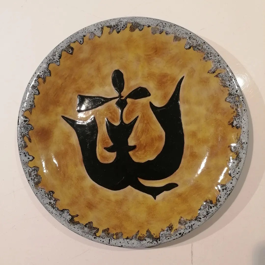 Assiette de M. Jean Lurçat - Sant Vicens - L'Oiseau – 1950 -