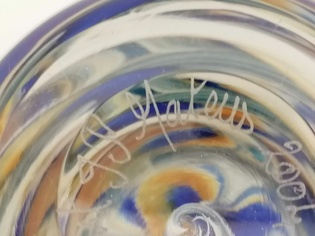 Bottle By Mr. Jorge Mateus In Blown Glass From 2004-photo-2