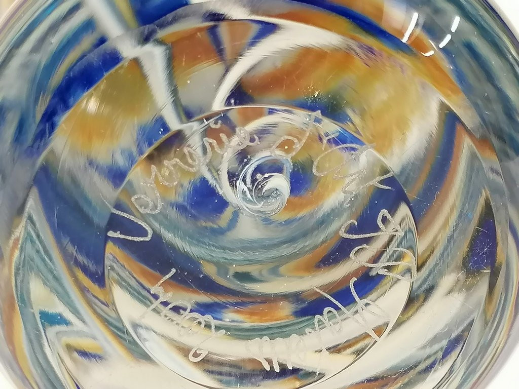 Bottle By Mr. Jorge Mateus In Blown Glass From 2004-photo-1