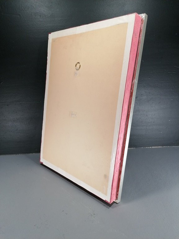 A Berber Fibula From The Maghreb In Enameled Silver Under A Frame – 20th Century --photo-3