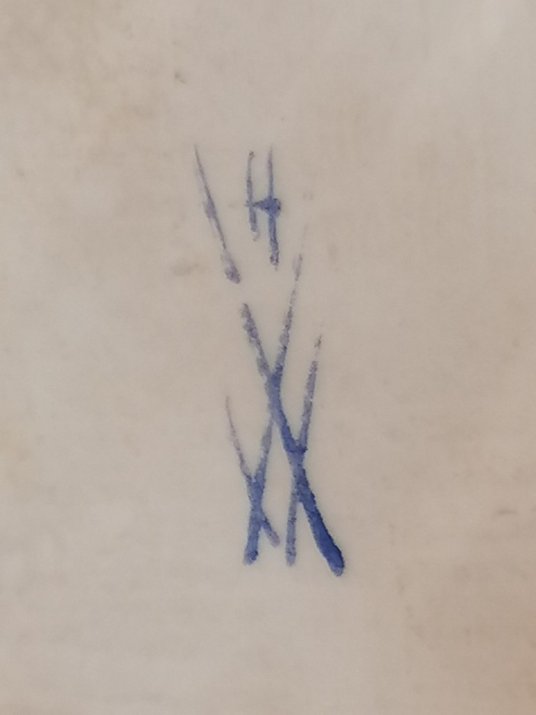 Coupe ou vide poche - porcelaine et bronze doré de  Mme. Hirsch - XIXème - Meissen-photo-8