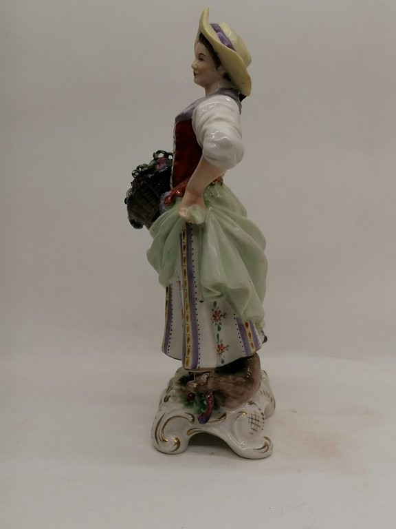 Paire de figures en porcelaine - Volkstedt -  M. Rudolf Kammer - XIXème-photo-3