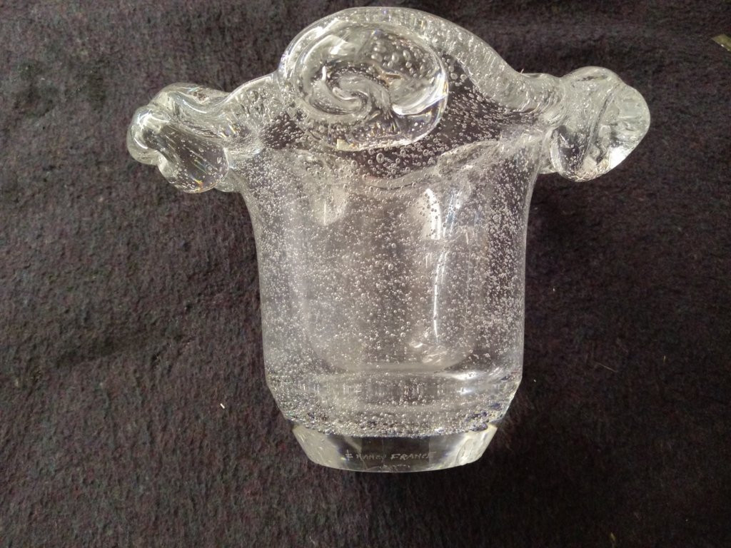 Daum - Bubble Vase - Art Deco - 5 Roses - 1926 -photo-2