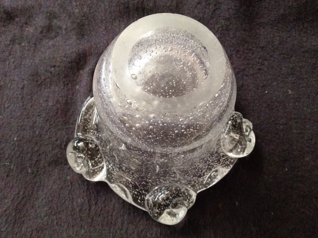 Daum - Bubble Vase - Art Deco - 5 Roses - 1926 -photo-1