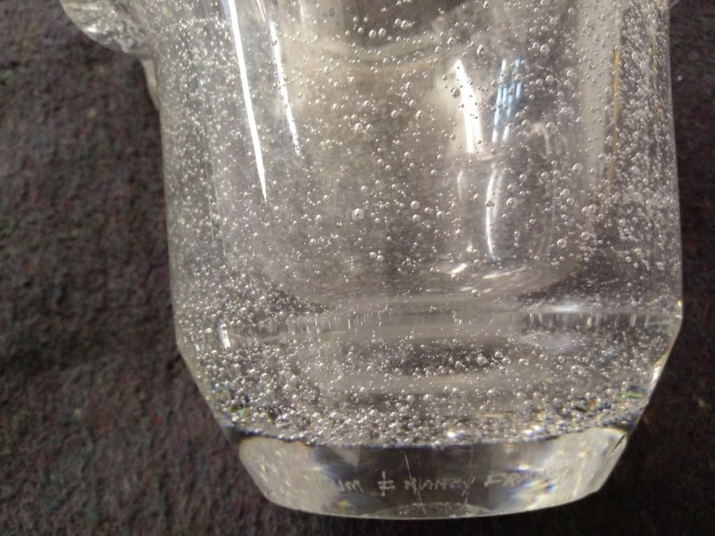 Daum - Bubble Vase - Art Deco - 5 Roses - 1926 -photo-6