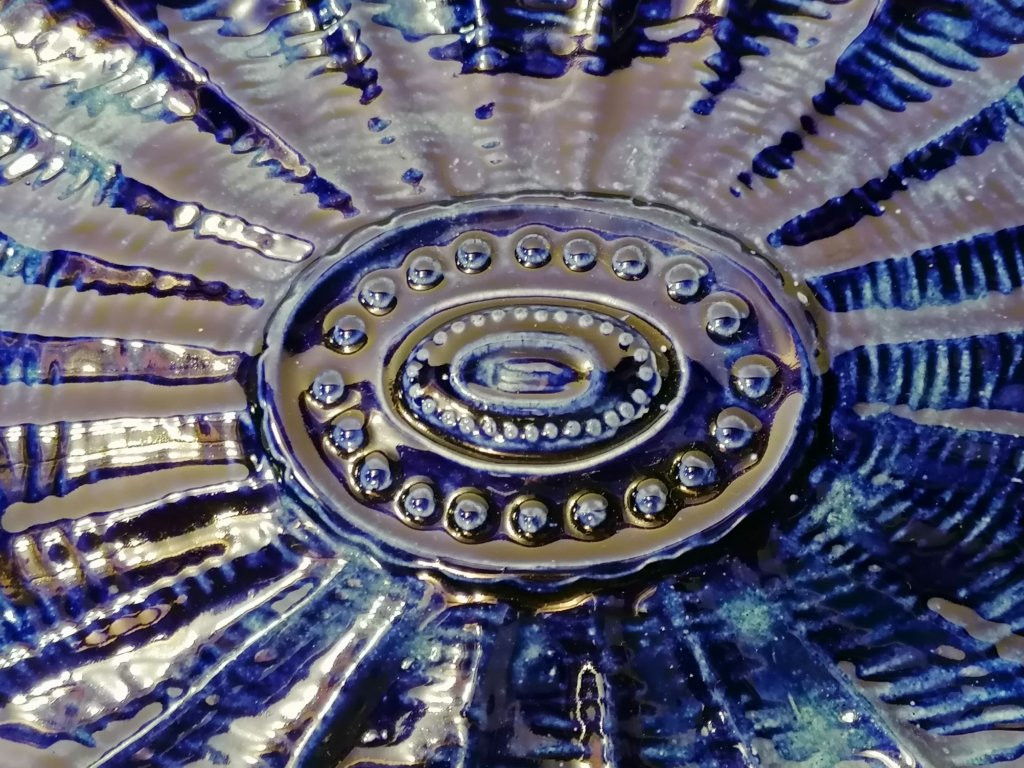 CACHE-POT DE WASMUEL (BELGE) - BARBOTINE EMAILLE -photo-4