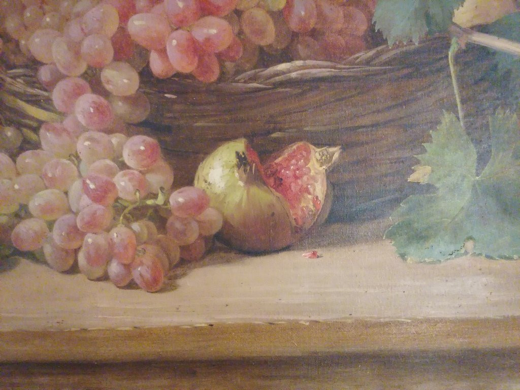 Antoine Gadan (1854-1934) - Orientalist - The Fruit Basket - Oil Painting-photo-4