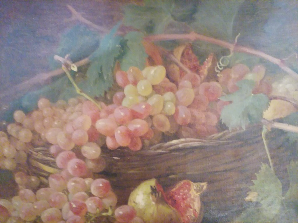 Antoine Gadan (1854-1934) - Orientalist - The Fruit Basket - Oil Painting-photo-1