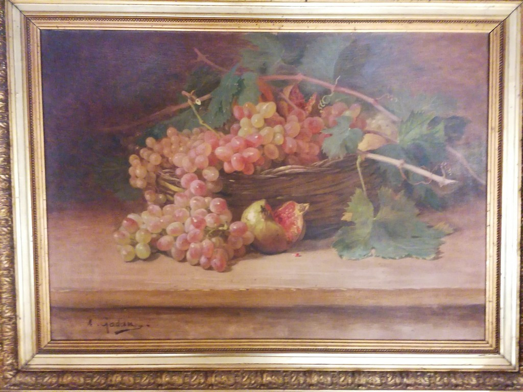 Antoine Gadan (1854-1934) - Orientalist - The Fruit Basket - Oil Painting