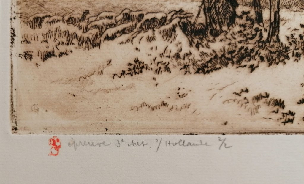 Lucien Grandgerard (1880 - 1970) - Etching - Print 2/2 - N° 17-12-photo-2