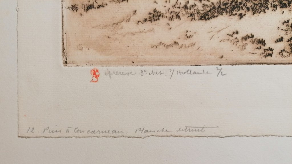 Lucien Grandgerard (1880 - 1970) - Etching - Print 2/2 - N° 17-12-photo-3