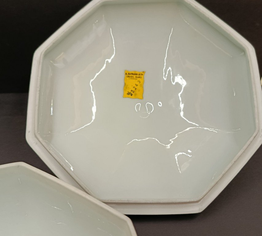 Service de table 'Raynaud' en porcelaine, Céladon, Patine à l’Agate - 1970 - 1975-photo-4